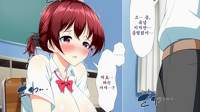 Anime babe succumbs to irresistible taboo desires