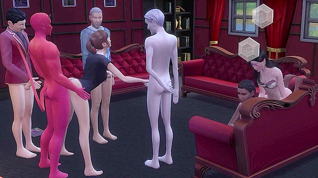 Satanic orgy frenzy in a dark realm of pleasure and forbidden desires