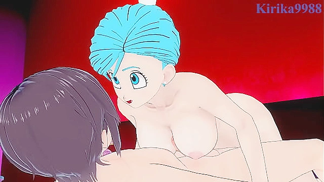 Intense battle of passions between Bulma and Android 21 from DBS universe