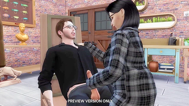 Art Student Learns Adult Modeling Secrets from Experienced Teacher