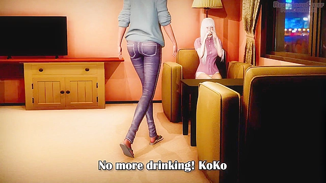 Sizzling Futa Bathroom Encounter with a Hot Female Transformation Partner