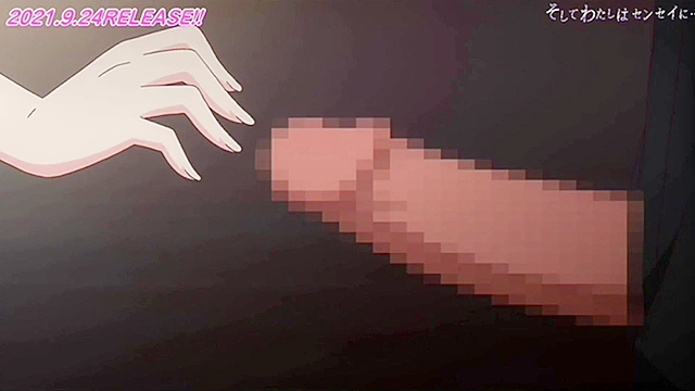 Anime hentai fantasy featuring a seductive encounter between two characters