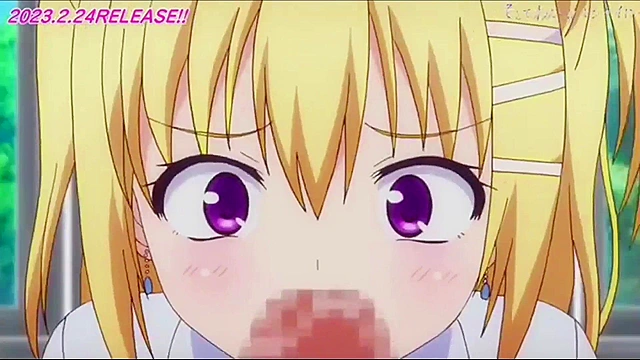 Anime hentai fantasy featuring a seductive encounter between two characters