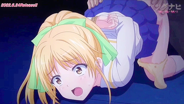 Anime hentai fantasy featuring a seductive encounter between two characters