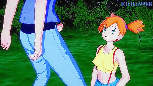 Intense action with Misty and May from popular game world. Hot scenes unfold here.