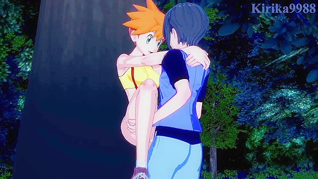 Intense action with Misty and May from popular game world. Hot scenes unfold here.