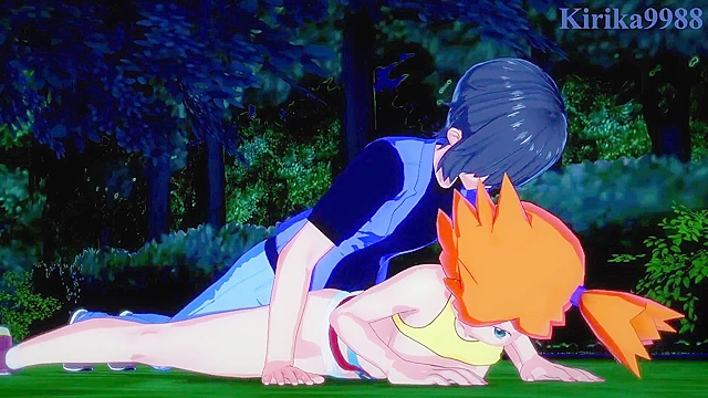 Intense action with Misty and May from popular game world. Hot scenes unfold here.