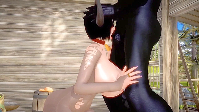 Dark Monster Craves Cow Girl's Unlikely Lust 3D Hentai Adventure