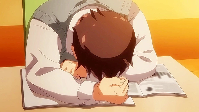 Tomboy cheats with a stranger while her bf rests; intense hentai action awaits