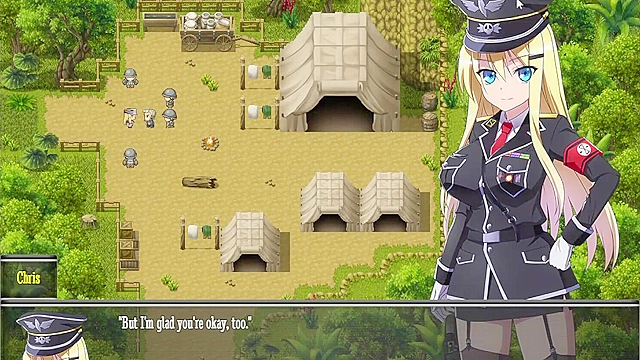 Blonde teens tempt Chris during a wild forest survival adventure with naughty fun