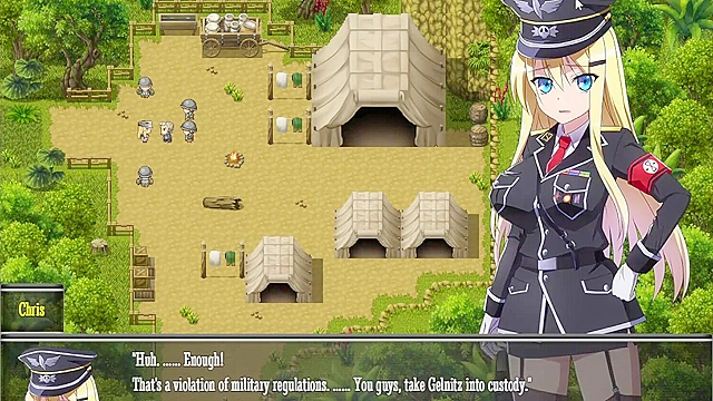 Blonde teens tempt Chris during a wild forest survival adventure with naughty fun