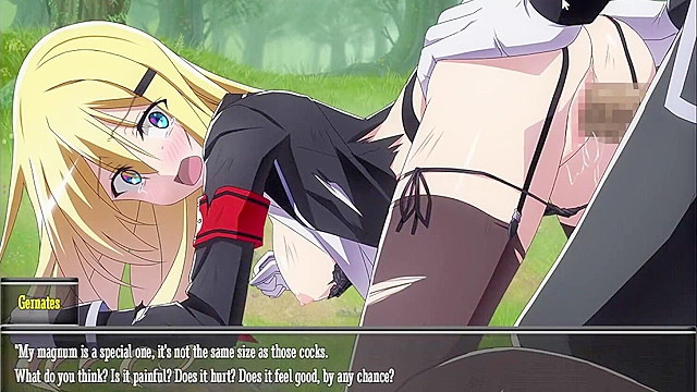 Blonde teens tempt Chris during a wild forest survival adventure with naughty fun