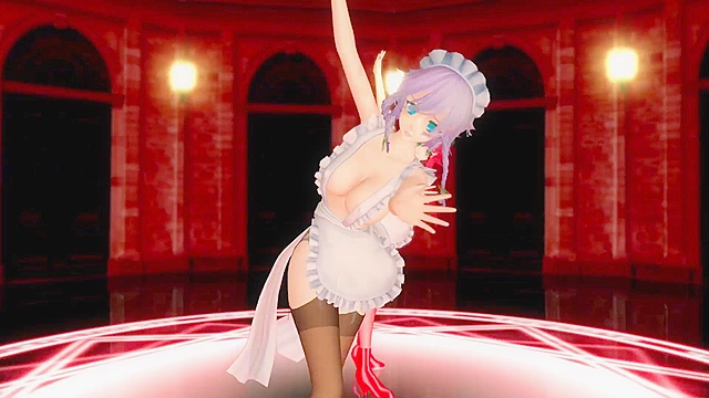 Touhou girls get freaky with a sexy anime dance showdown