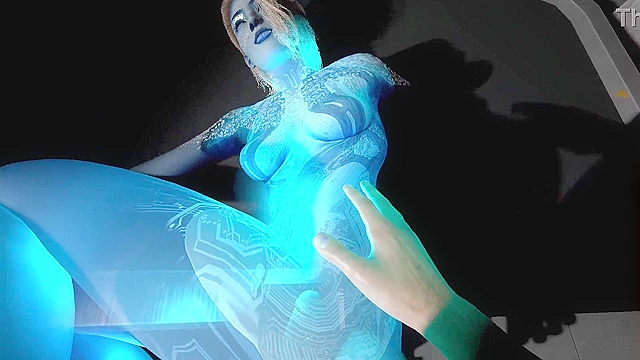 Sexy milf Cortana craves hard sex with him in steamy 3D action scenes today