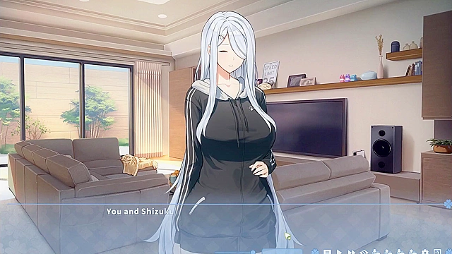 Harem game catches Summer Clover red-handed with massive boner in kitchen!