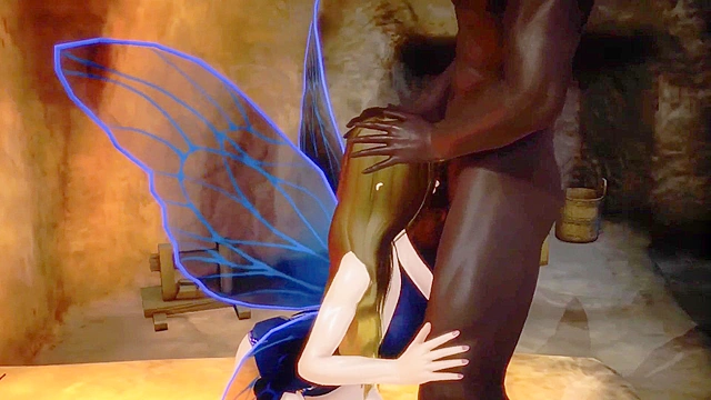 Dark Monster's Erotic Life with a Petite Elf Butterfly Girl Fantasy Sex Tale