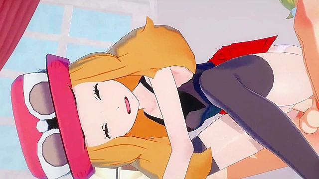 Pokémon 3D hentai adventure – Clemont discovers love with his perfect match – Serena!