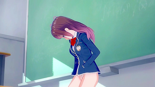 Teenie masturbates secretly while classmates discuss homework loudly nearby