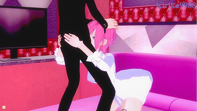 Intense action with Nico Robin and Vinsmoke Reiju from One Piece universe.