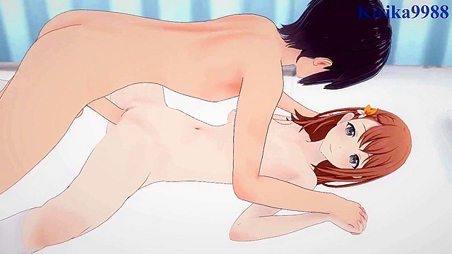 Intense encounter between Mafuyu & i from Project SEKAI Hentai