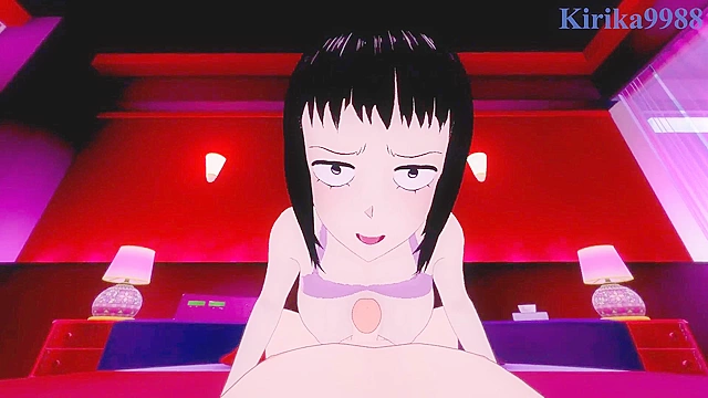 Intense passion with Tome Kurata from Mob Psycho 100 universe explored deeply