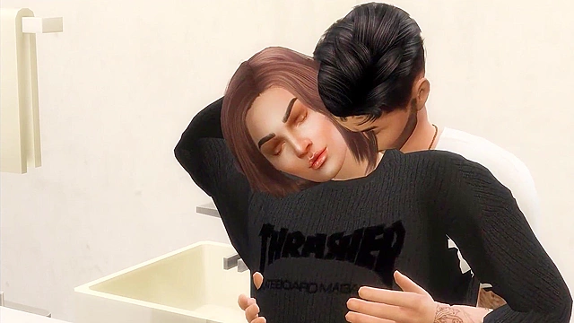 Begging Brunette Gets Fucked Raw for Climax - Anime Style Action Movie Sex