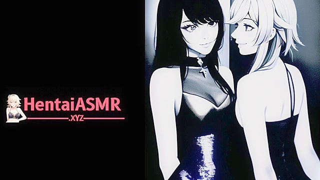 Lesbian lovers explore intimate kissing scenes together in hentai fantasies