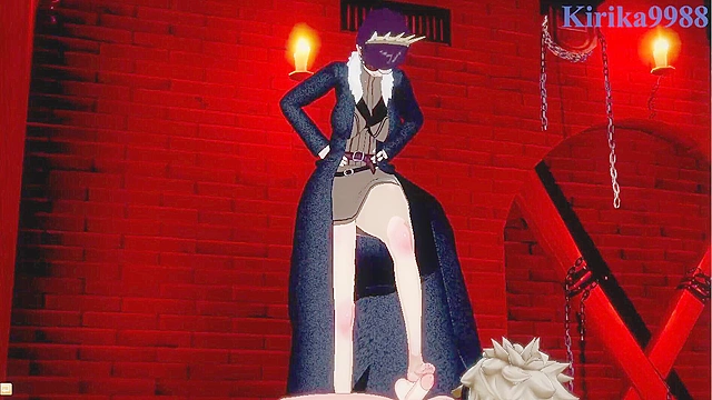 Intense passion with Mimosa, Vanica, and Asta from Black Clover world