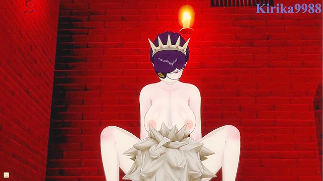 Intense passion with Mimosa, Vanica, and Asta from Black Clover world