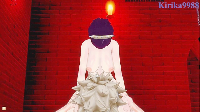 Intense passion with Mimosa, Vanica, and Asta from Black Clover world