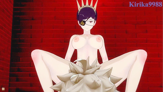 Intense passion with Mimosa, Vanica, and Asta from Black Clover world