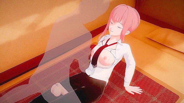 Miss Makima's erotic fantasies come true with intense penetration scenes