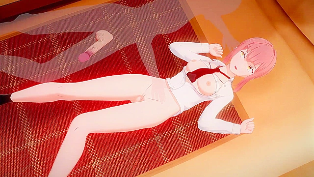 Miss Makima's erotic fantasies come true with intense penetration scenes