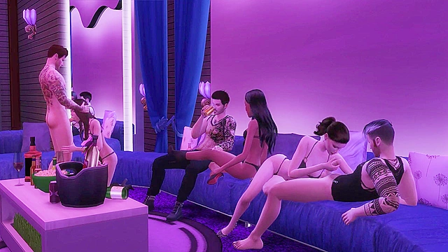 Gothic Gangbang Orgy Night In The Dark Zone