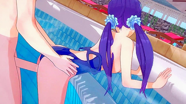 Horny Mita enjoys lside fuckfest with big dicks - 3D MiSide Hentai Action