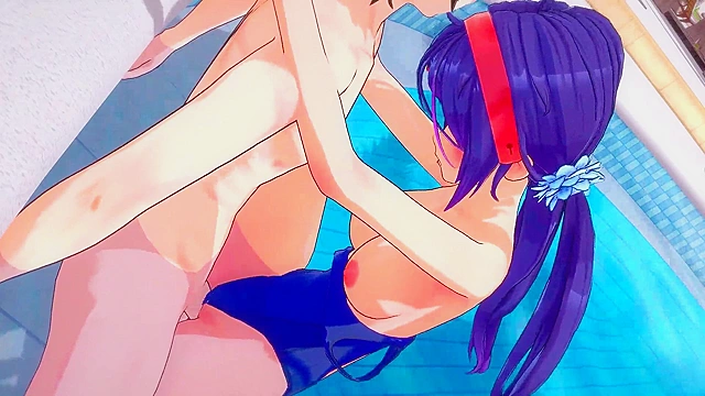 Horny Mita enjoys lside fuckfest with big dicks - 3D MiSide Hentai Action