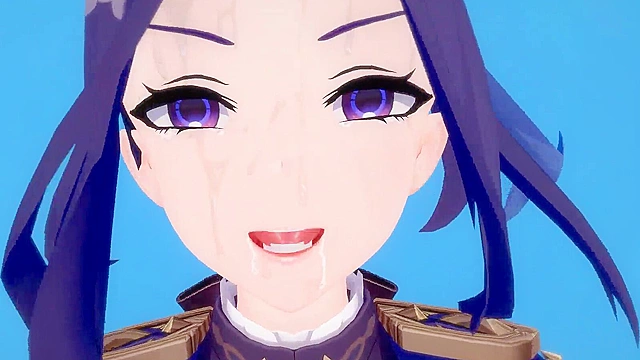 Clorinde craves your hard cock in this wild 3D hentai scene with a naughty babe