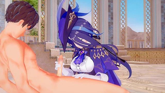 Clorinde craves your hard cock in this wild 3D hentai scene with a naughty babe