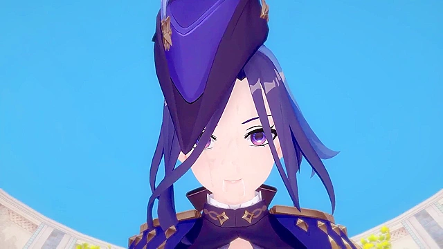 Clorinde craves your hard cock in this wild 3D hentai scene with a naughty babe