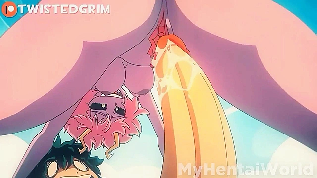 Anime babe Mina gets naughty for her new fan club members tonight