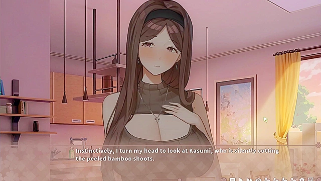 Wild kitchen action with the big sister in Summer's harem adventure!