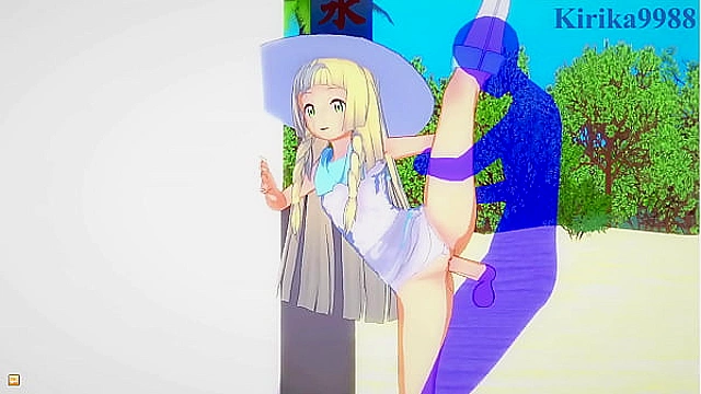 Intense action with Lillie and Jessie from Pokémon world fantasies