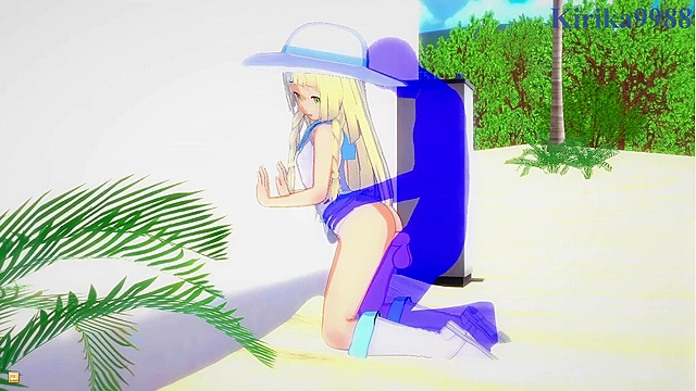 Intense action with Lillie and Jessie from Pokémon world fantasies