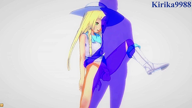 Intense action with Lillie and Jessie from Pokémon world fantasies