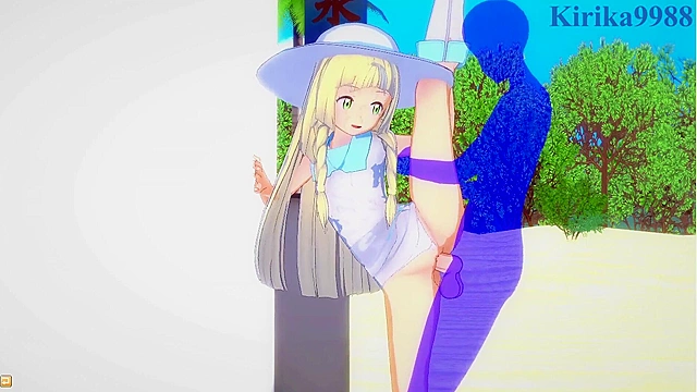 Intense action with Lillie and Jessie from Pokémon world fantasies