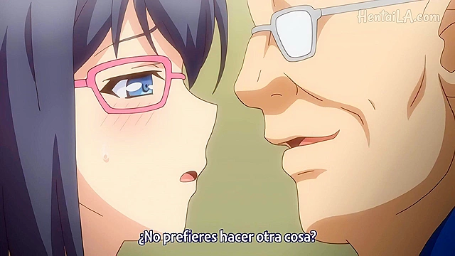 Anime babe caught shoplifting gets naughty with security guard