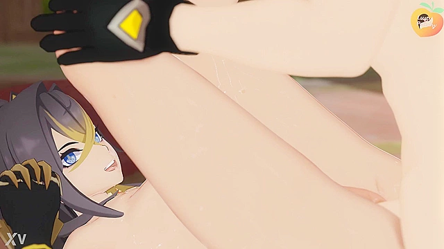 Dehya from Genshin Impact enjoys a wild night of passion with her lover