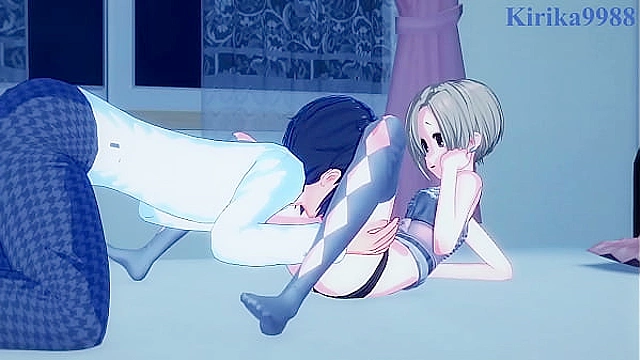Intense idol action with Koume Shirasuka & Hinako Kita from Cinderella Girls series