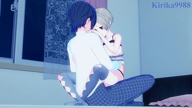 Intense idol action with Koume Shirasuka & Hinako Kita from Cinderella Girls series