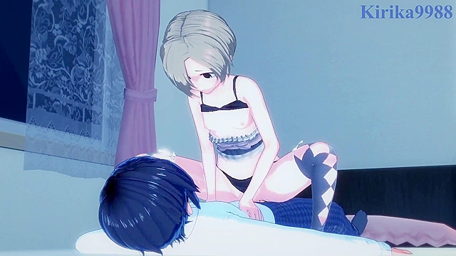 Intense idol action with Koume Shirasuka & Hinako Kita from Cinderella Girls series